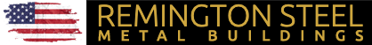 Remington Steel Metal Buildings Logo